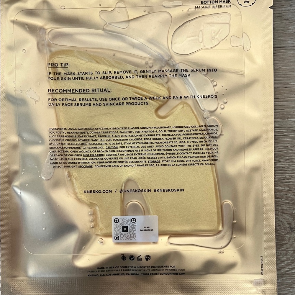 Two Knesko Gold Repair Face Mask - Picture 3 of 5